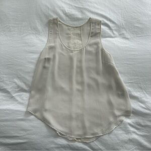 Elegant Cream Sleeveless Top